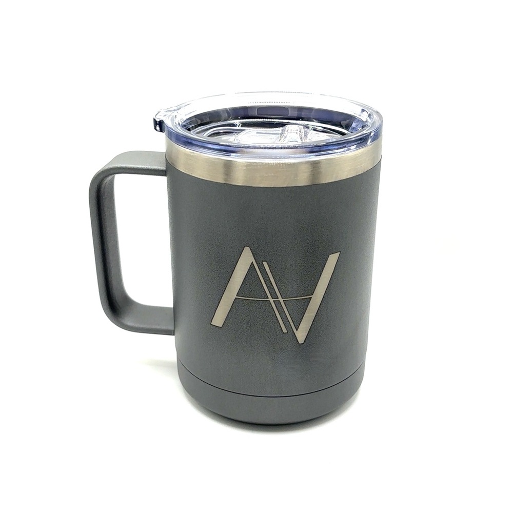 Gray Travel Mug (15oz) | Arthur Alan